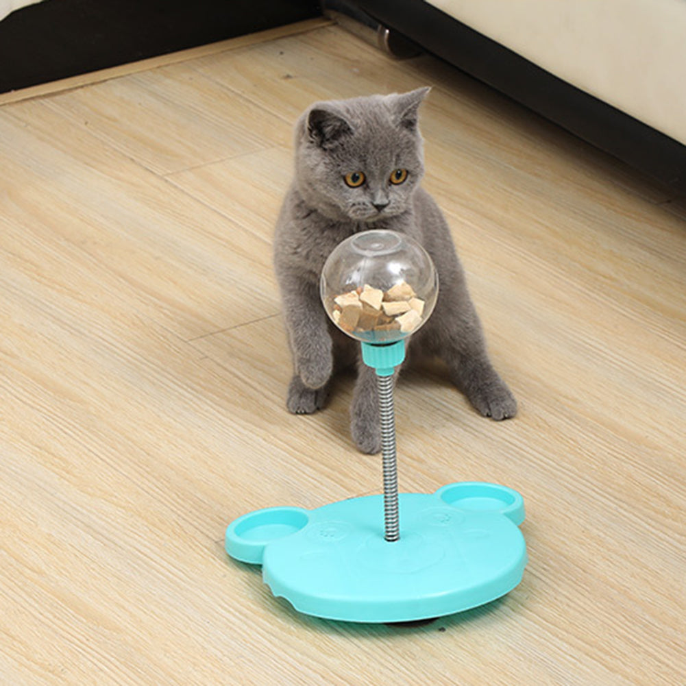 Cat Toy Leaking Ball Self-Playing Tumbler — Puzzle & Training Dispenser Bowl for Pets
