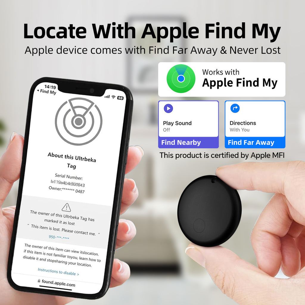 Traceur GPS pour animaux de compagnie Airtag Bluetooth Alarme Chiens et Chats