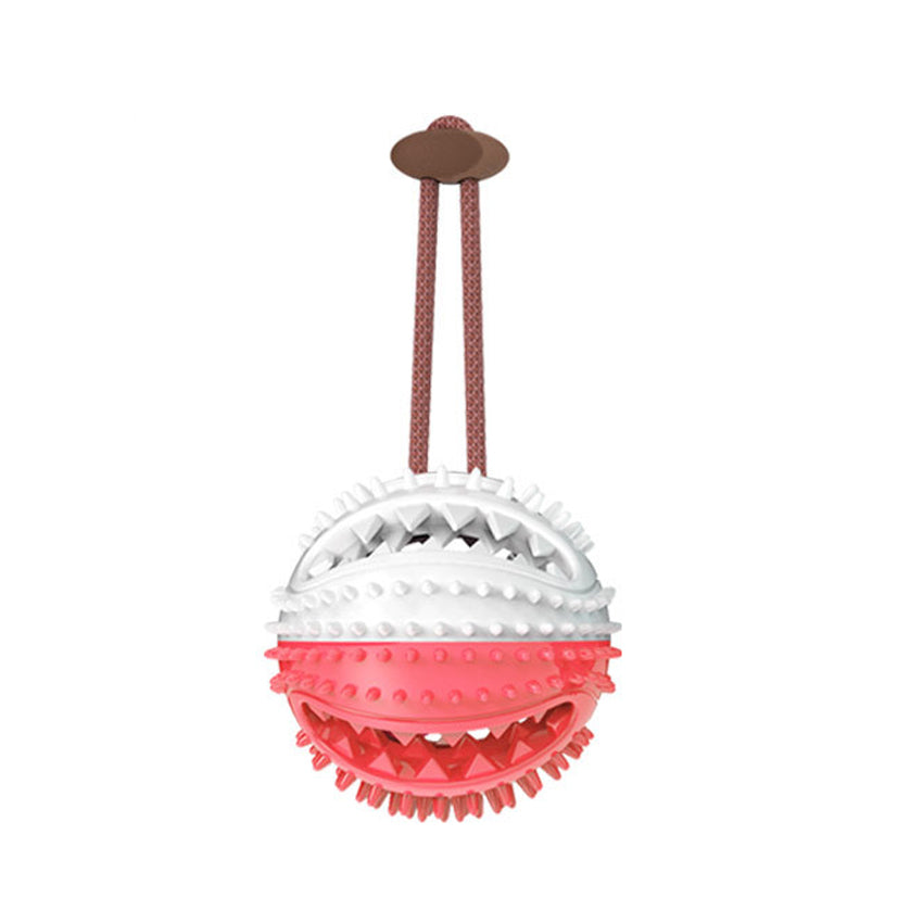 Dog Toys Silicon Suction Cup Tug Interactive Ball — Chew, Bite & Tooth Cleaning Pet Supplies