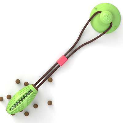 Dog Toys Silicon Suction Cup Tug Interactive Ball — Chew, Bite & Tooth Cleaning Pet Supplies