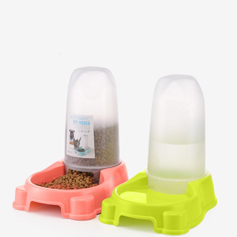 Automatischer Futter- und Wasserspender für Haustiere, Welpen-Katzen-Futterautomat, Hundenapf zum Trinken und Füttern