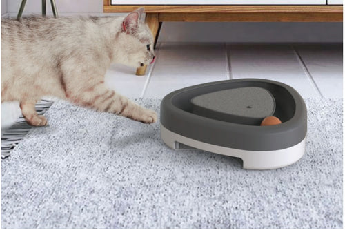 Katzenspielzeug Selbst-hey Toy Smart Funny Cat Dreieckiges Turntable Elektrisches Spielzeug Katzenkratzbaum