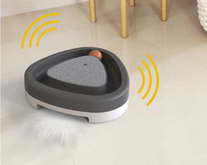 Katzenspielzeug Selbst-hey Toy Smart Funny Cat Dreieckiges Turntable Elektrisches Spielzeug Katzenkratzbaum