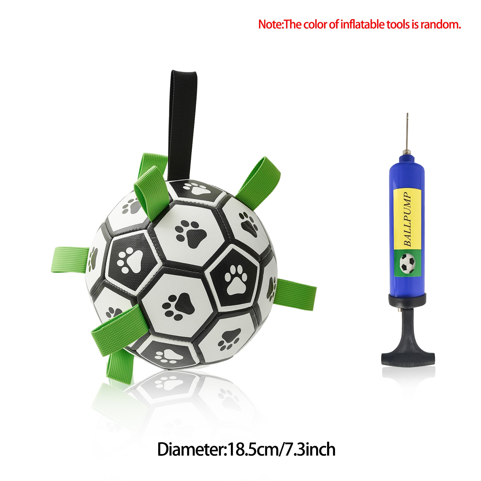 Interactive Dog Football Soccer Ball Toy | Outdoor Training Ball for Large Dogs