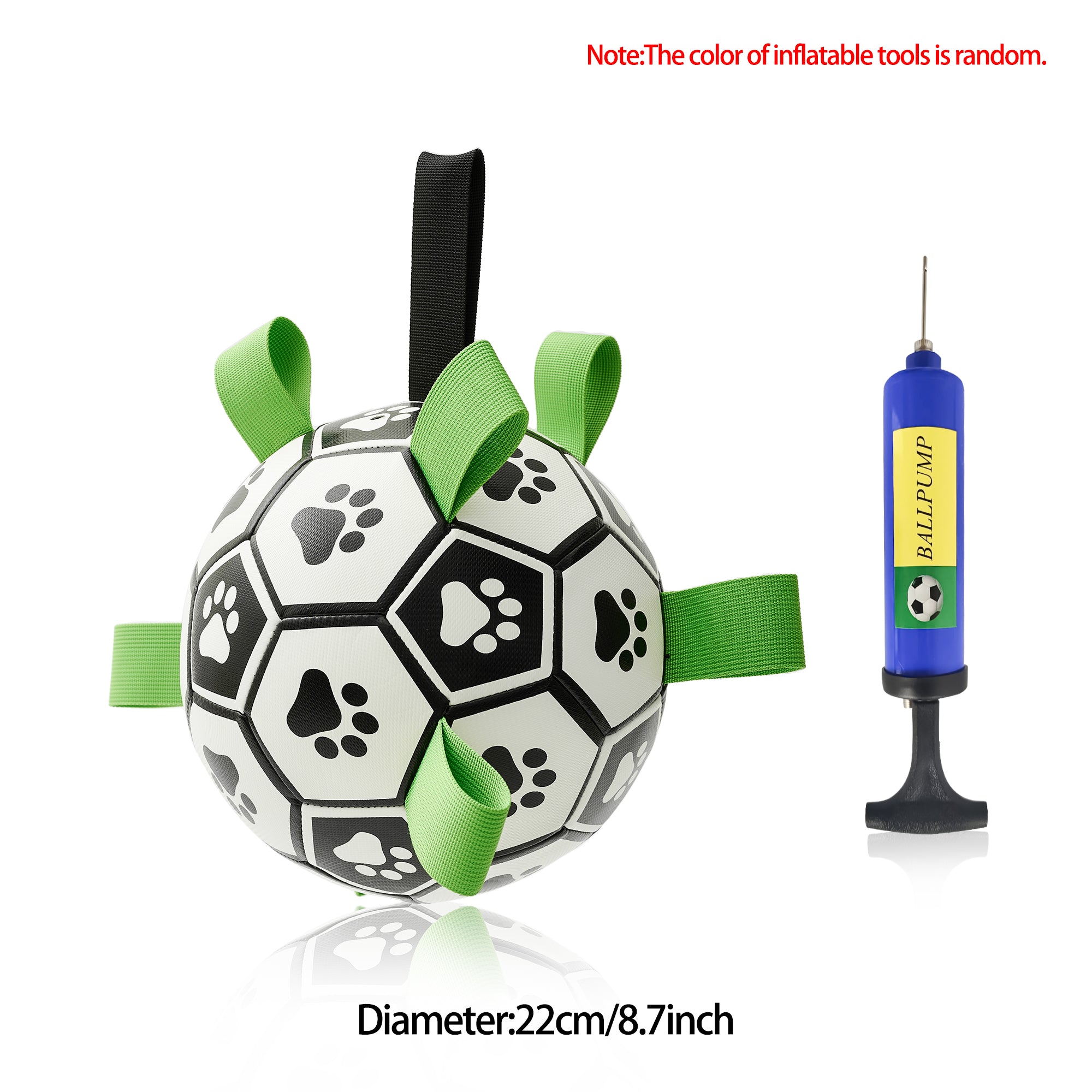 Interactive Dog Football Soccer Ball Toy | Outdoor Training Ball for Large Dogs