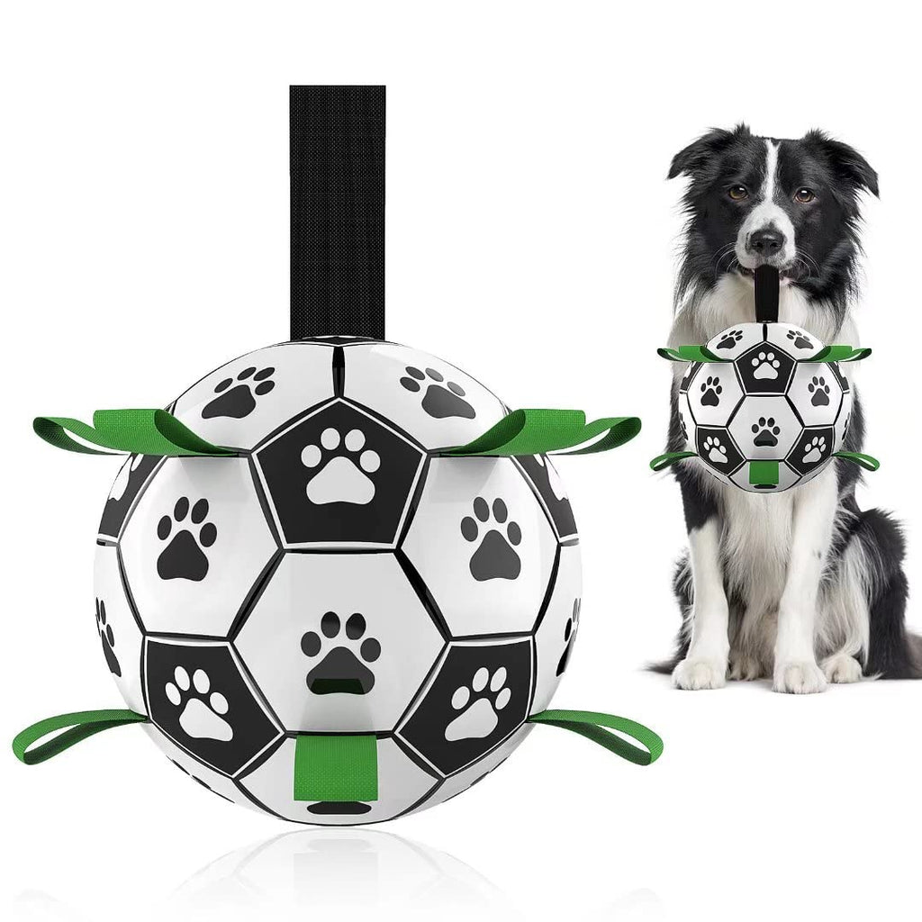 Interactive Dog Football Soccer Ball Toy | Outdoor Training Ball for Large Dogs