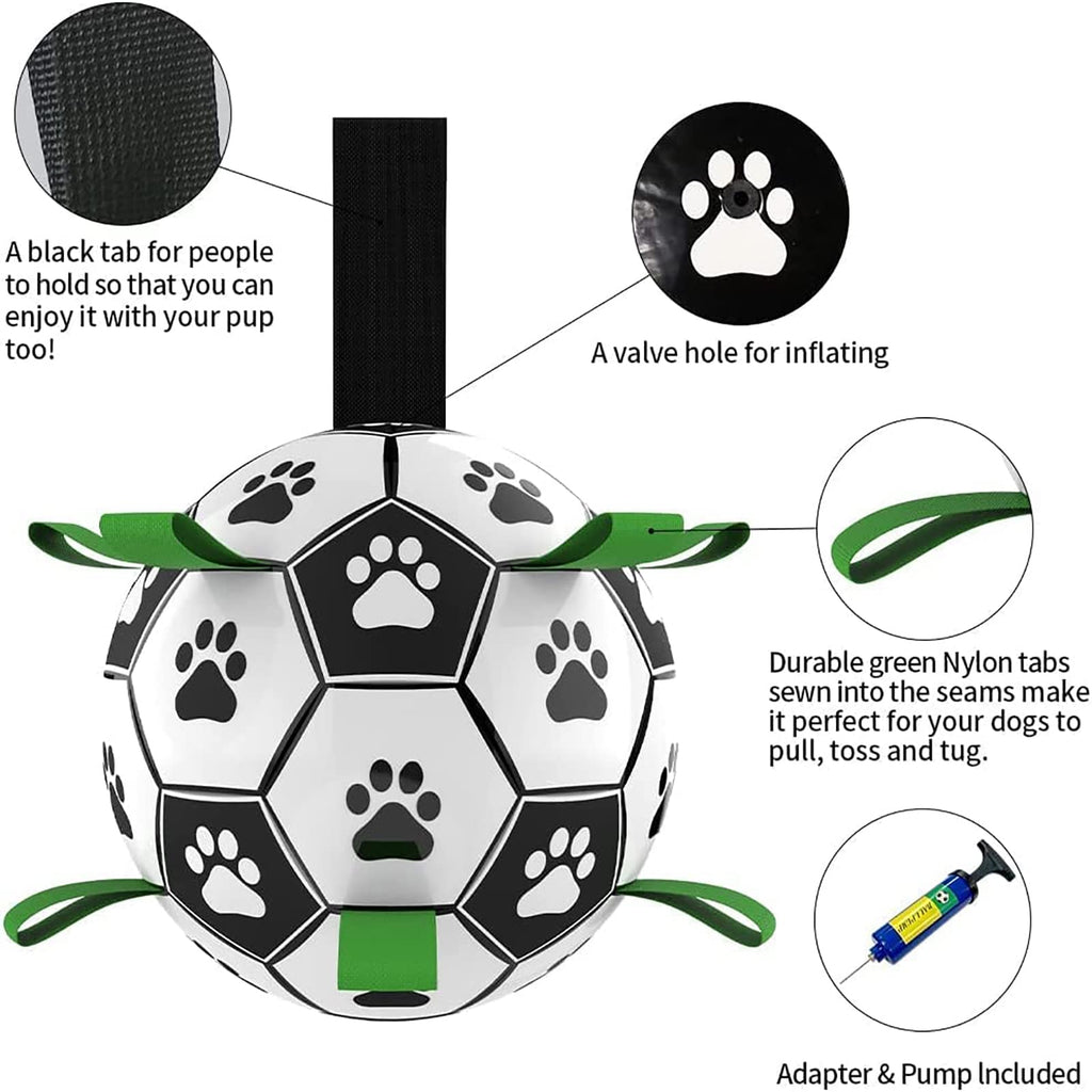 Interactive Dog Football Soccer Ball Toy | Outdoor Training Ball for Large Dogs