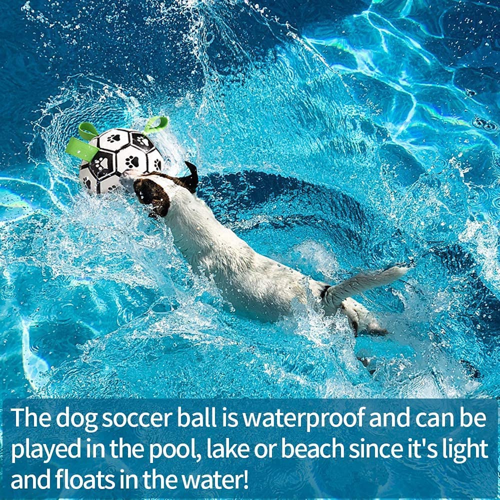Interactive Dog Football Soccer Ball Toy | Outdoor Training Ball for Large Dogs