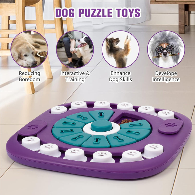 Dog Puzzle Toy | Interactive Treat Enrichment Toy for Small, Medium & Large Dogs
