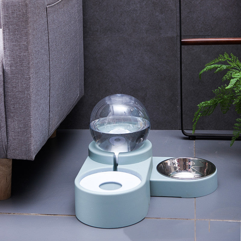 Automatischer Katzen-Hunde-Wasserspender mit Schale, ohne Strom