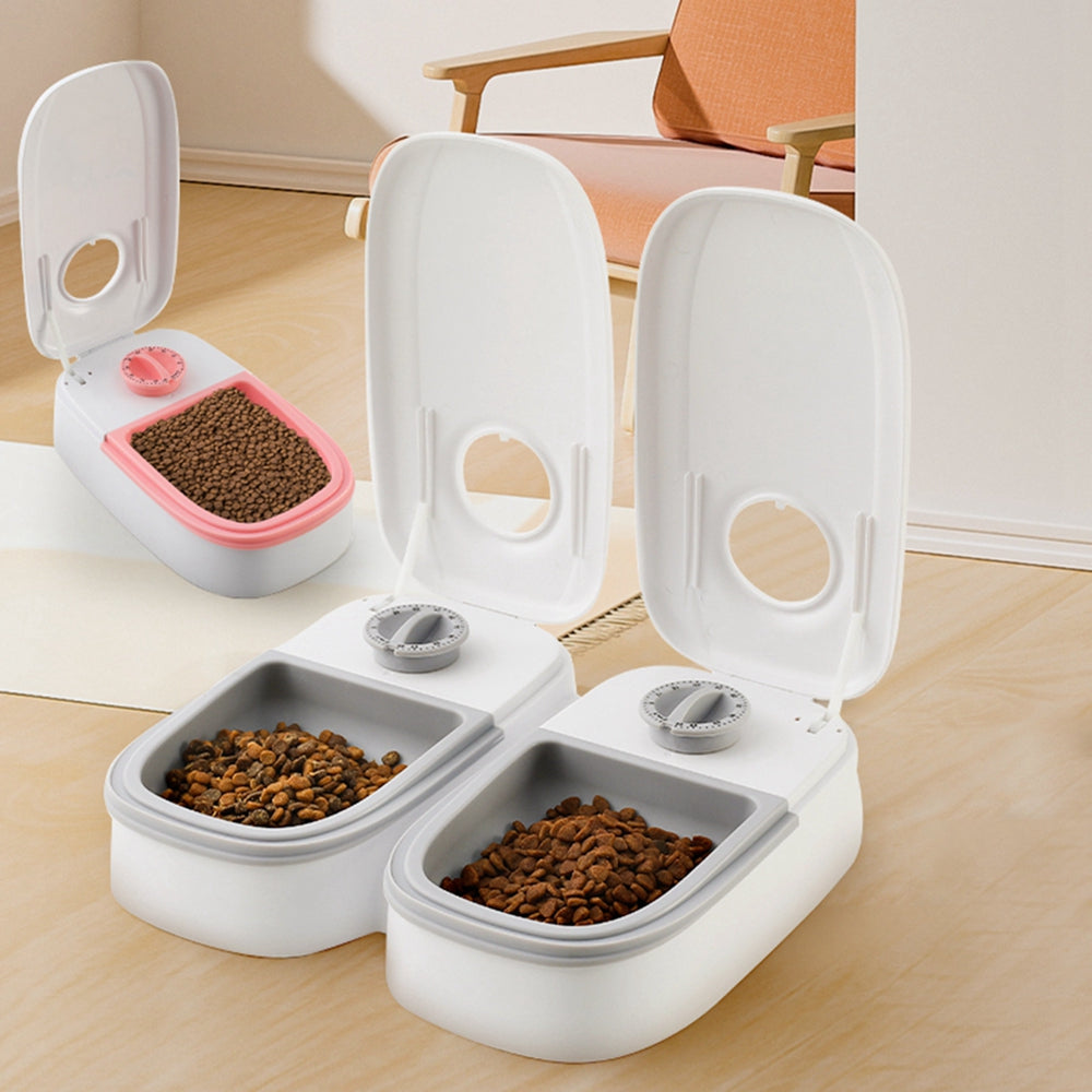 Automatic Pet Feeder Smart Food Dispenser For Cats & Dogs — Timer & Stainless Steel Bowl