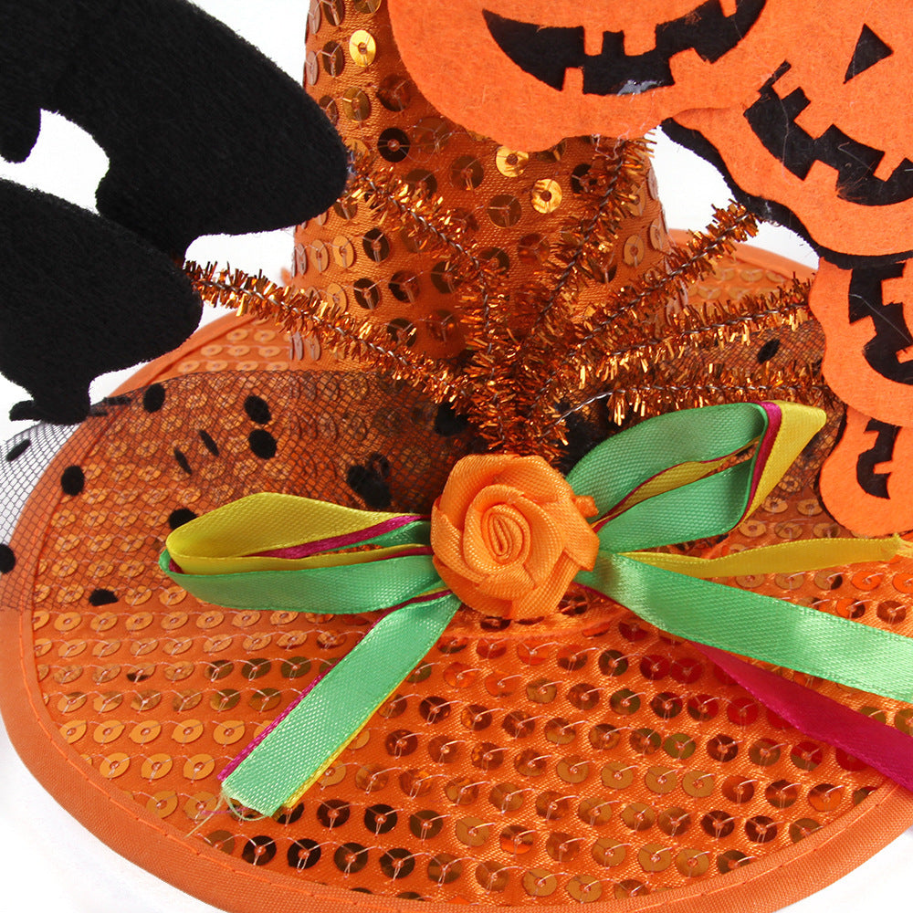 Chiens Chats Halloween Chapeaux Couvre-chef Citrouille