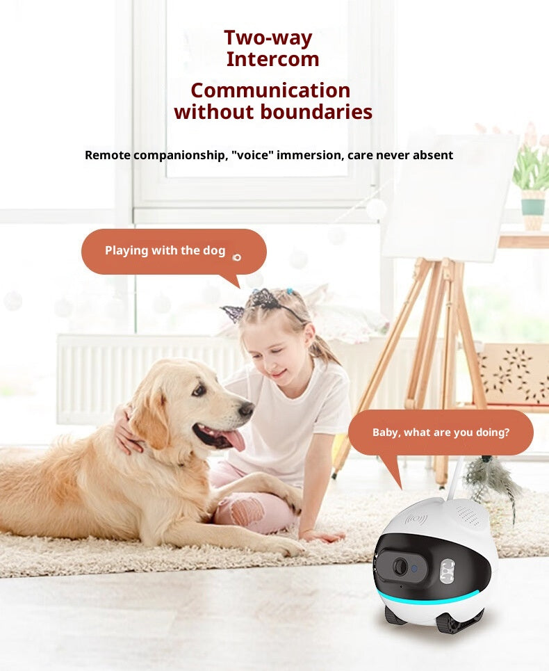Intelligente Haustier Überwachungskamera mit WLAN für Hunde und Katzen HD-Video Monitor 4G Kamera