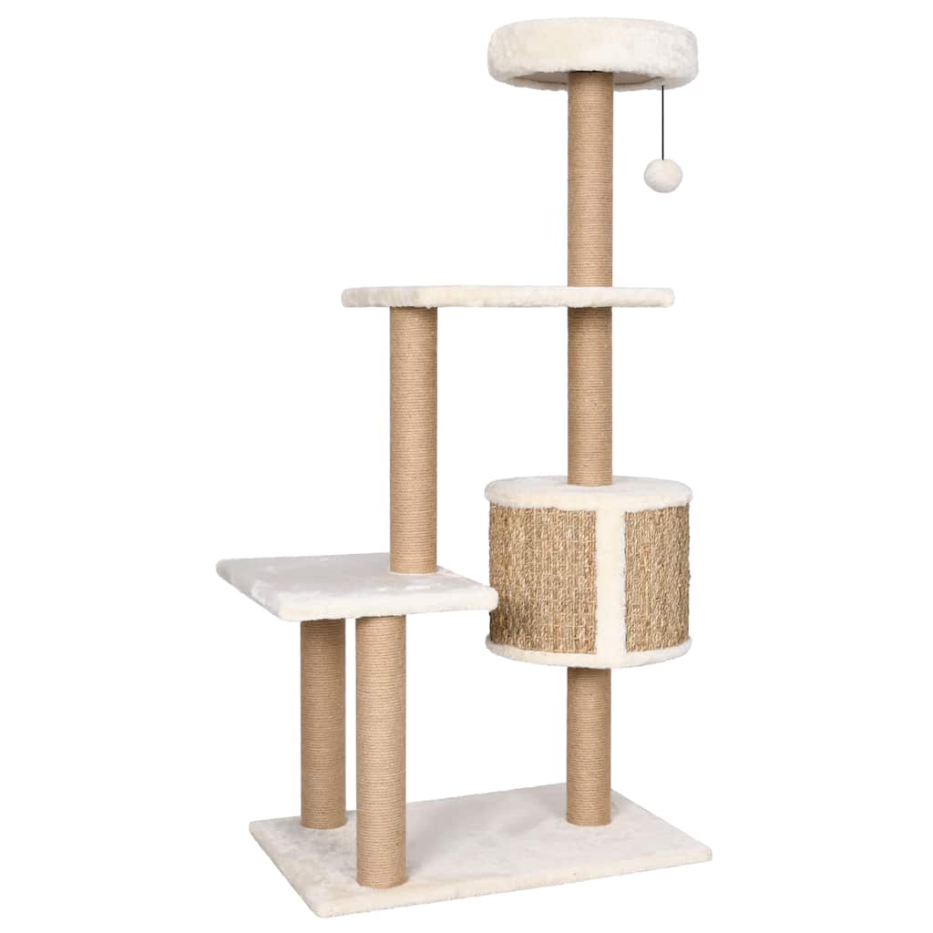 Tall Cat Scratching Post 123 cm — Natural Seagrass