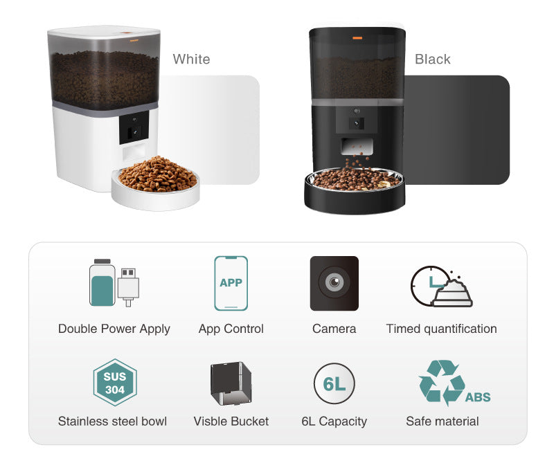Solayne Smart Pet Feeder – Automatisches WLAN-Fütterungssystem mit Kamera