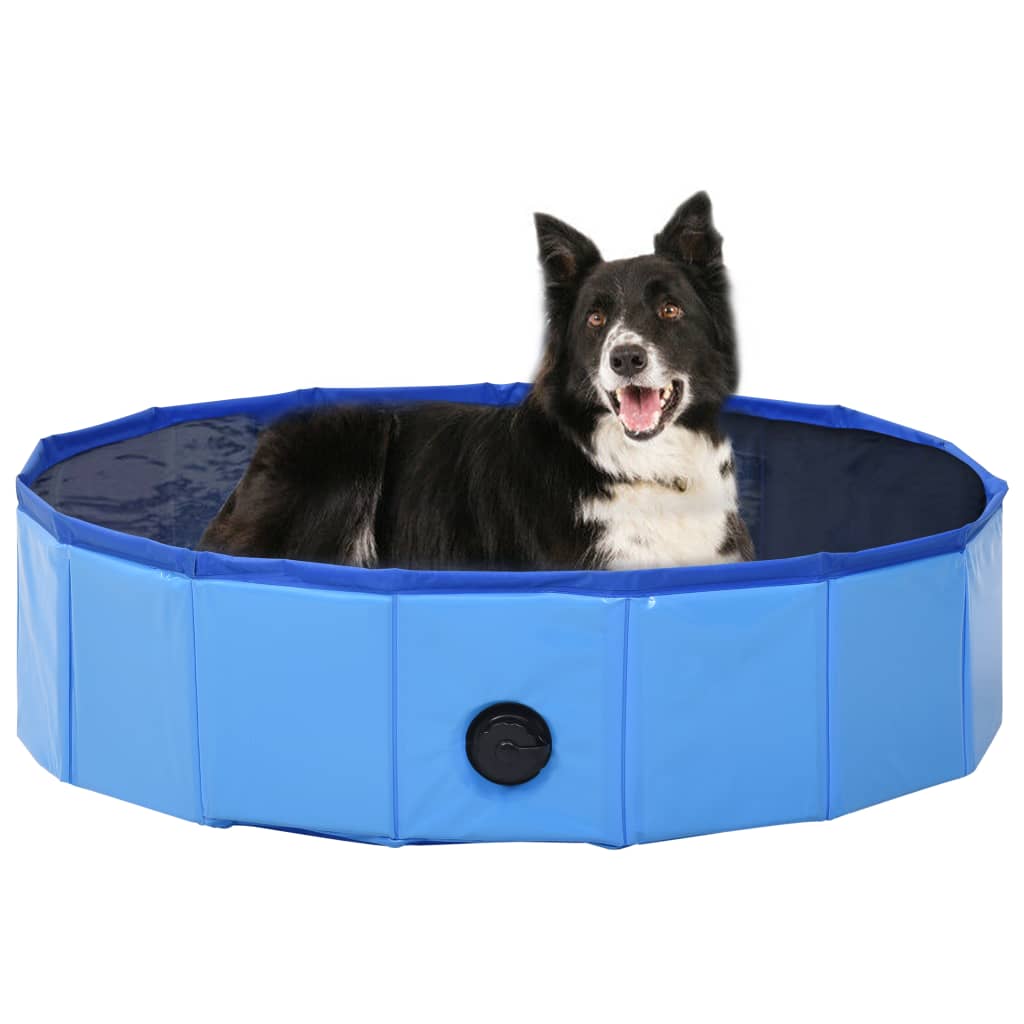 Solayne Foldable PVC Dog Pool – Non-Slip Paddling Pool for Dogs
