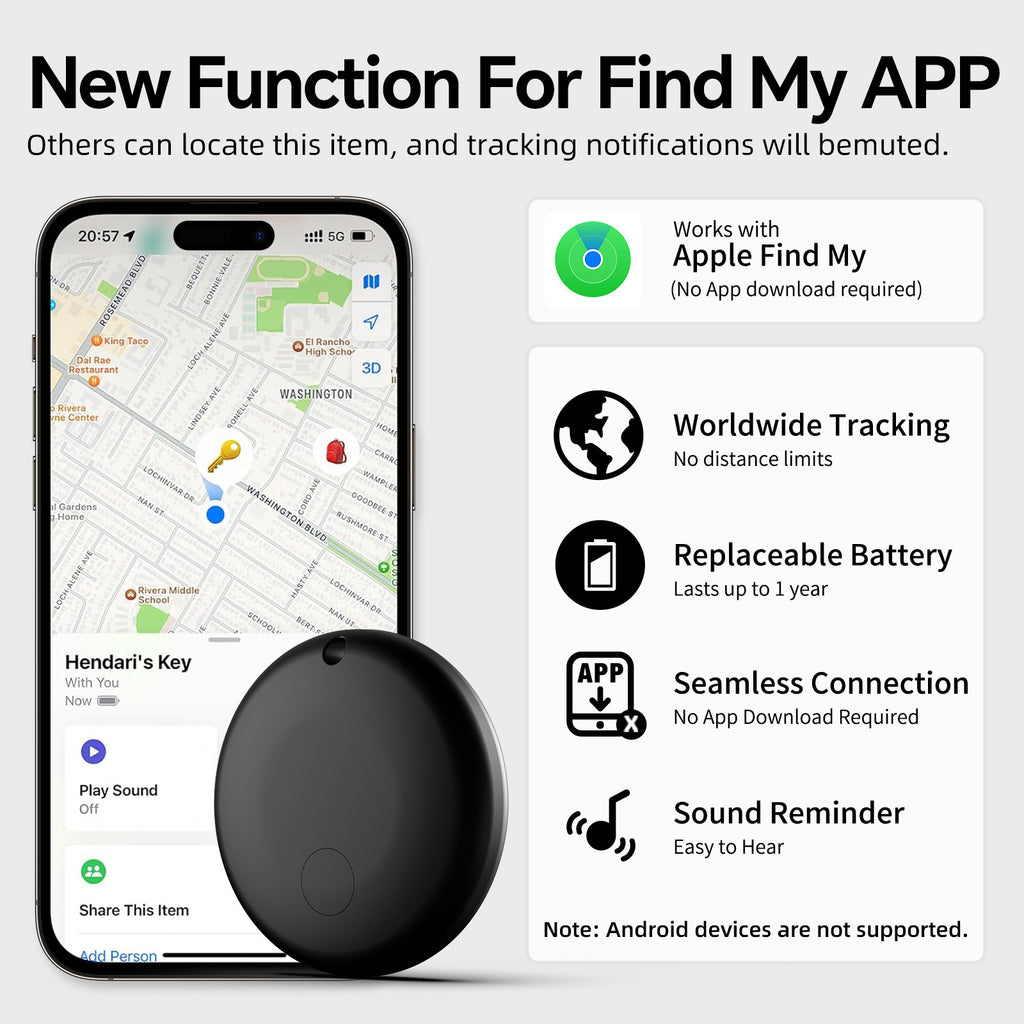 Traceur GPS pour animaux de compagnie Airtag Bluetooth Alarme Chiens et Chats