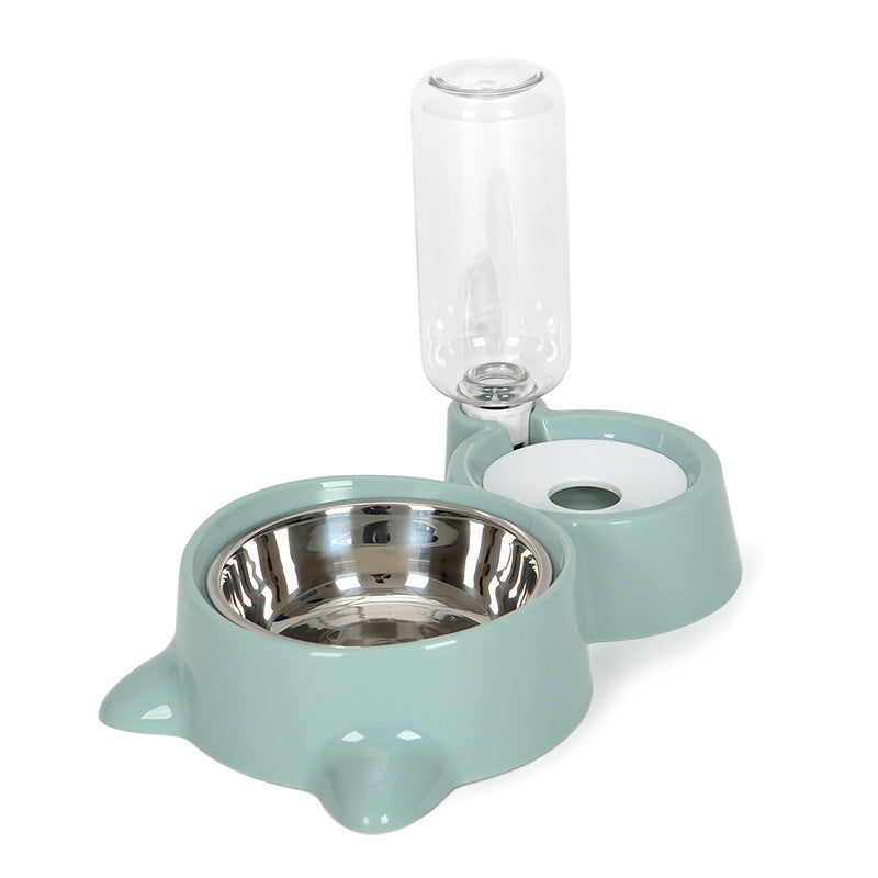 Automatischer Katzen-Hunde-Wasserspender mit Schale, ohne Strom