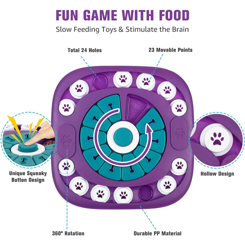 Dog Puzzle Toy | Interactive Treat Enrichment Toy for Small, Medium & Large Dogs