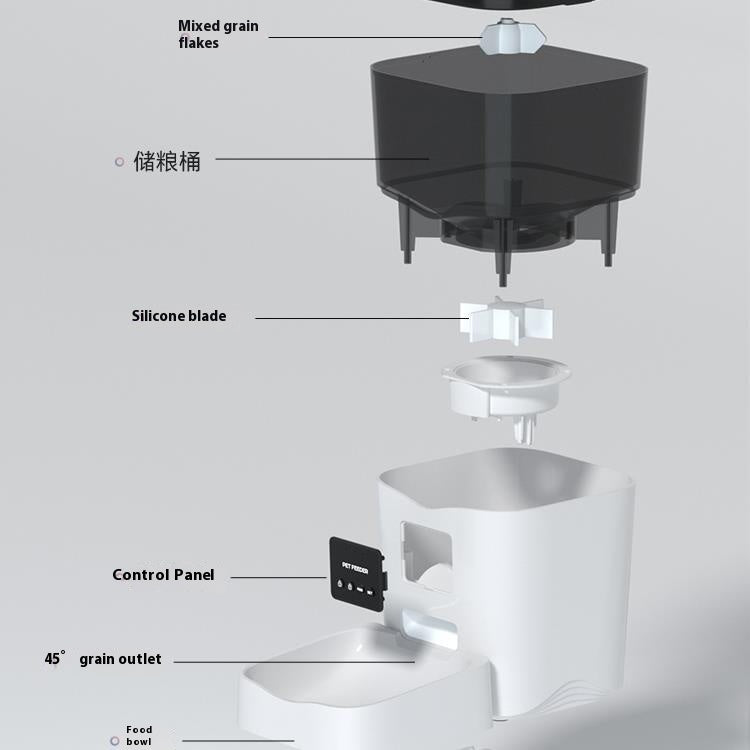 Automatischer Katzenfutterspender mit Zeitschaltuhr, Video und interaktiver Haustierfütterung für Katzen