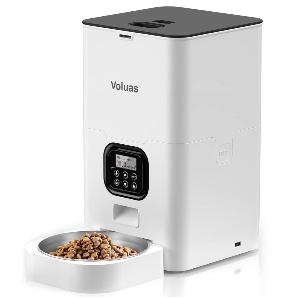 Solayne Smart Pet Feeder – Intelligenter automatischer Doppel-Mahlzeitenfutterautomat für Haustiere