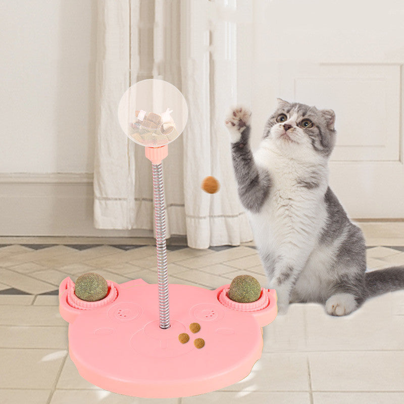 Cat Toy Leaking Ball Self-Playing Tumbler — Puzzle & Training Dispenser Bowl for Pets