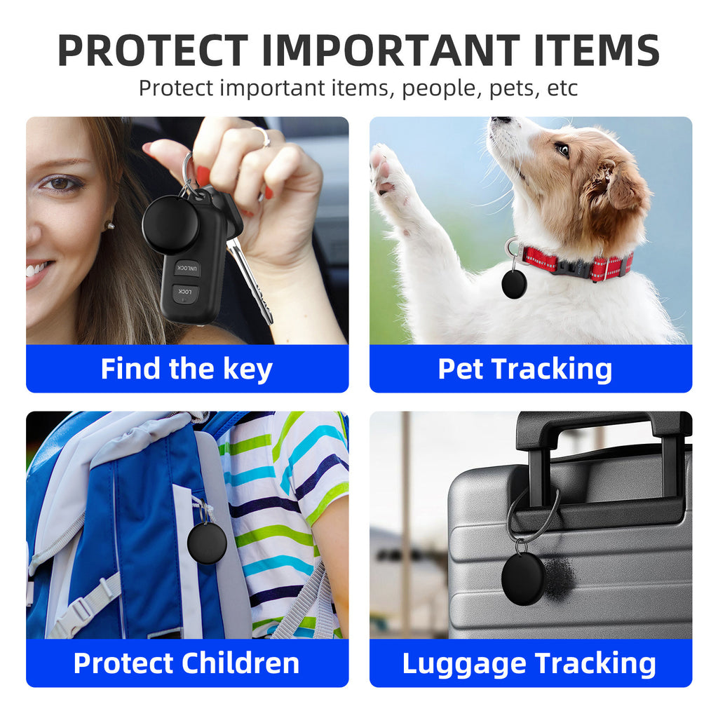Traceur GPS pour animaux de compagnie Airtag Bluetooth Alarme Chiens et Chats