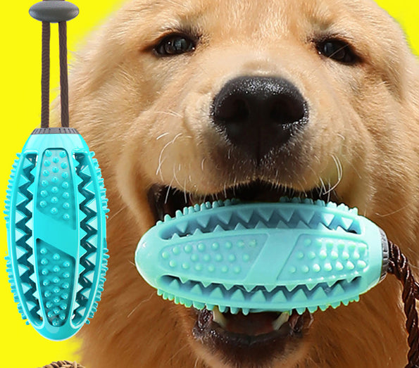 Dog Toys Silicon Suction Cup Tug Interactive Ball — Chew, Bite & Tooth Cleaning Pet Supplies