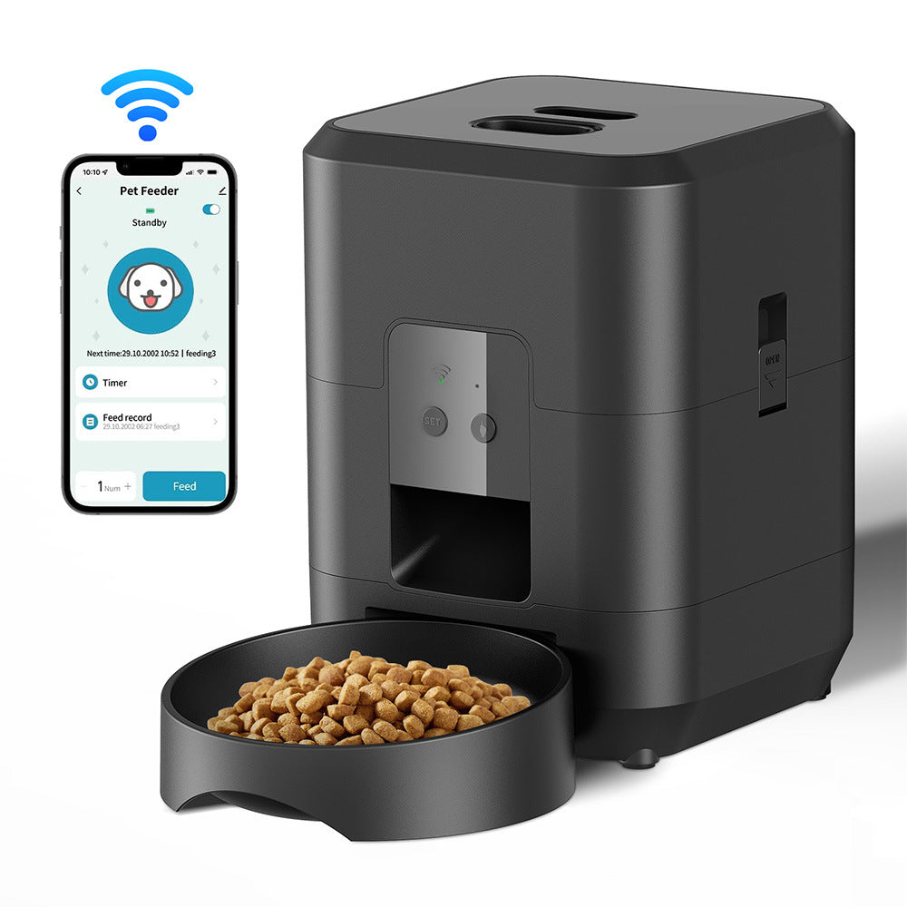Intelligenter Futterspender für Haustiere 2L Hundefütterungsautomat WIFI Zeitschaltuhr