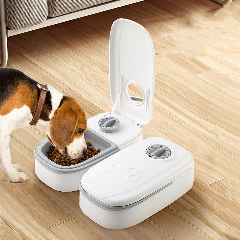 Automatic Pet Feeder Smart Food Dispenser For Cats & Dogs — Timer & Stainless Steel Bowl