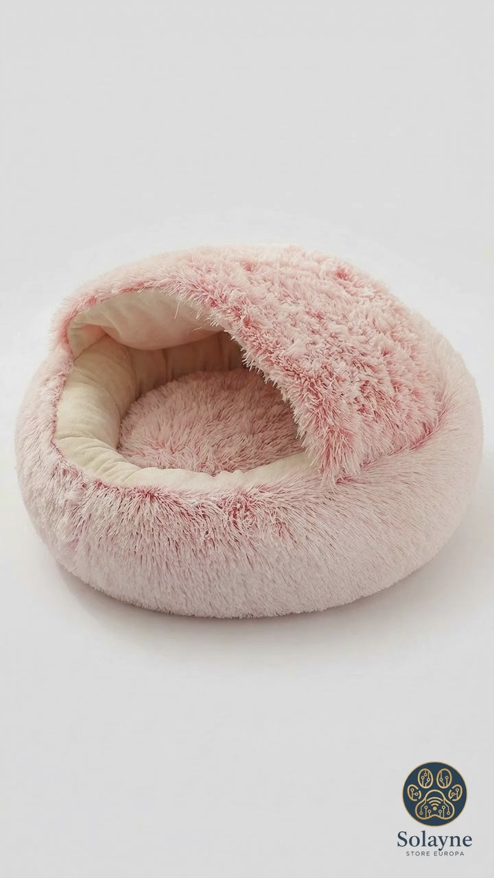 2 In 1 Dog And Cat Bed Pet Winter Bed Round Plush Warm Bed House Soft Long Plush Pets Bed Pet Products