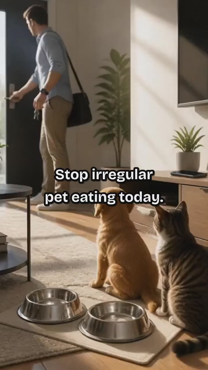 Smart Pet Feeder Automatic Timer Feeding for Cats and Dogs Wifi App